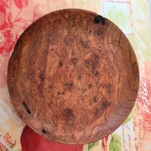 Elegant Brown Wooden Bowl